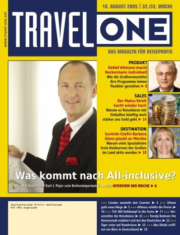 Was kommt nach All-inclusive? - Travel-One