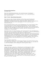 Presseinformation Die F.A.Z. Geschmackssache - DEHOGA Shop