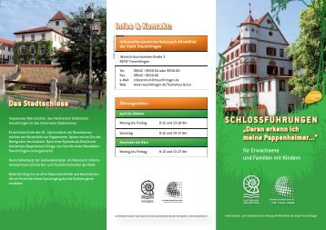 Infos & Kontakt: SCHLOSSFÜHRUNGEN - Stadt Treuchtlingen