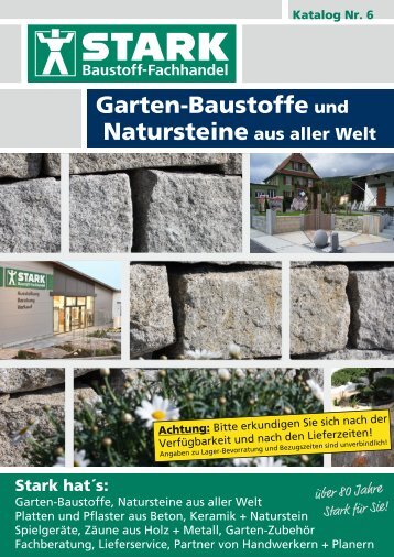 STARK Katalog - Garten-Baustoffe und Natursteine aus aller Welt - Ausgabe 6 (2022)
