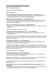 Bericht zur Gemeinderatssitzung vom 24.02.2011 TOP 1 ...