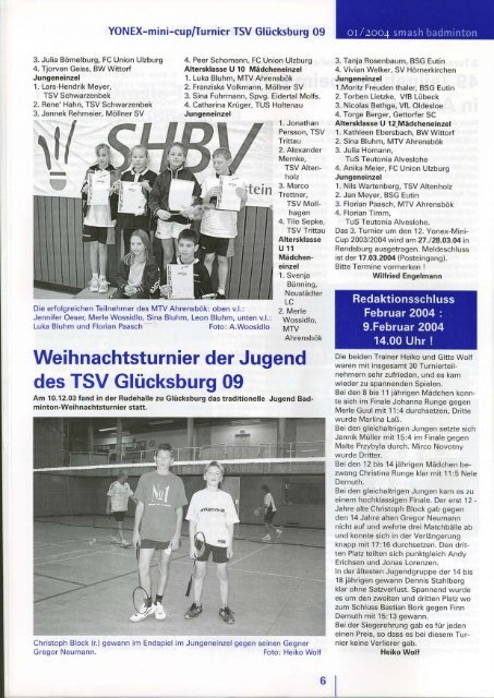 Philipp Droste Titelträger im Herrendoppel O 19 - SHBV