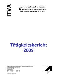 Tätigkeitsbericht 2009 - ITVA