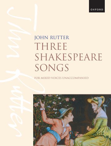 John Rutter Three Shakespeare Songs