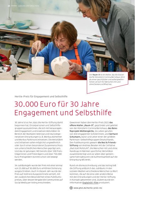 Jahresbericht Hertie-Stiftung 2021