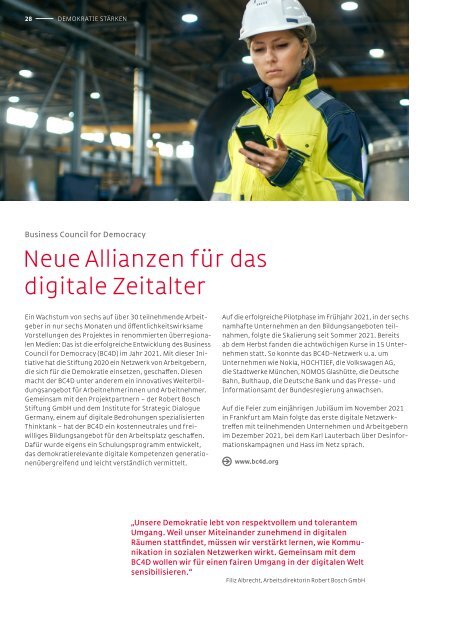 Jahresbericht Hertie-Stiftung 2021