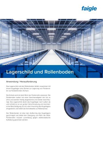 Lagerschild und Rollenboden