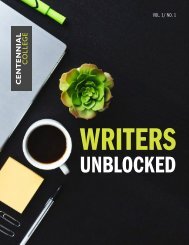 Writers Unblocked Magazine Volume 1/ Number 1