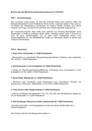 Bericht über die öffentliche Gemeinderatssitzung vom 15.09.2011 ...