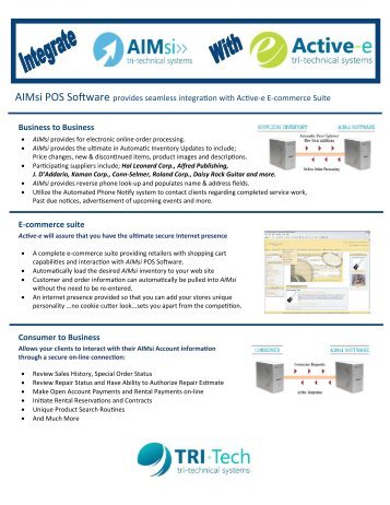 AIMsi POS Software - NAMM