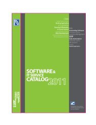 Software & IT Service Catalog 2011 - basis