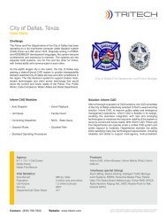 City of Dallas, Texas - TriTech Software Systems