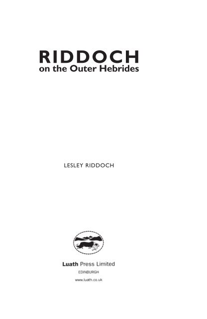Riddoch on the Outer Hebrides by Lesley Riddoch sampler