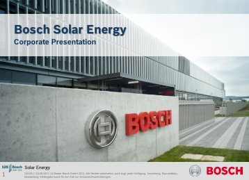 Bosch Solar Energy - Tritec