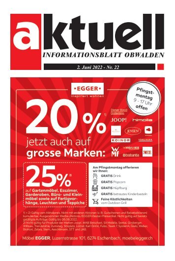 Aktuell Obwalden | KW22 | 2. Juni 2022
