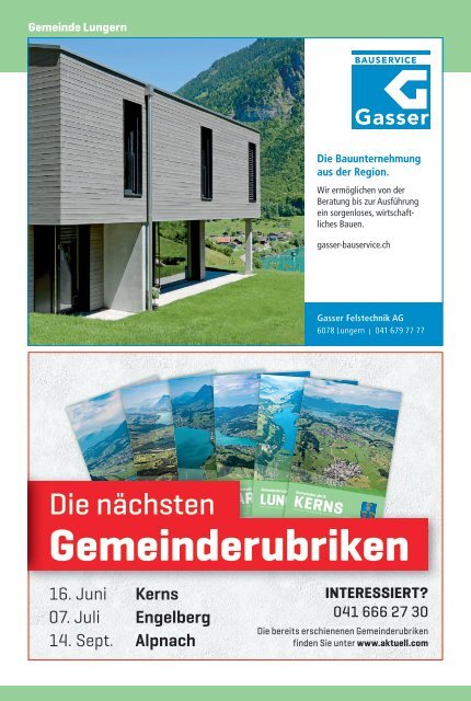 Aktuell Obwalden | KW22 | 2. Juni 2022