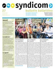 syndicom Bulletin / bulletin / Bollettino 27