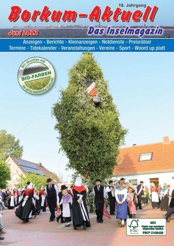  Juni-Ausgabe 2022 / Borkum-Aktuell - Das Inselmagazin