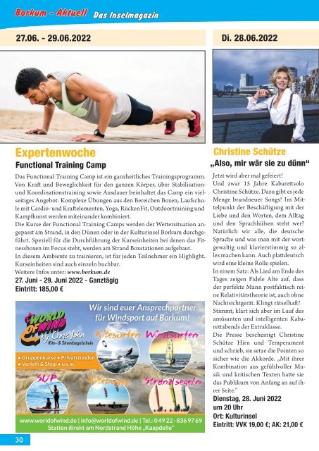  Juni-Ausgabe 2022 / Borkum-Aktuell - Das Inselmagazin