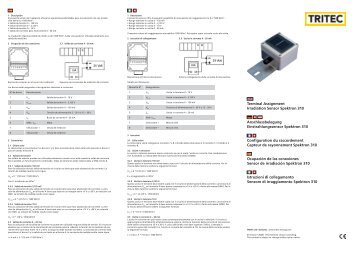 Anschlussbelegung-Spektron 310.indd - Tritec