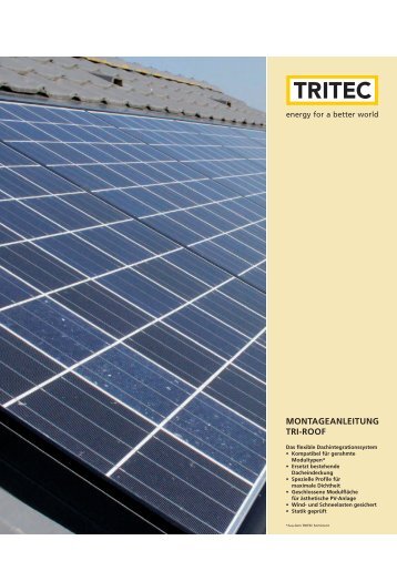 Montageanleitung tRi-RooF - Tritec