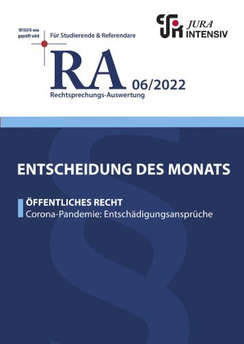 RA 06/2022 - Entscheidung des Monats