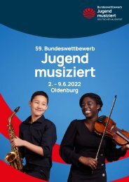 Deutscher Musikrat - Programmbuch Bundeswettbewerb Jugend musiziert 2022 