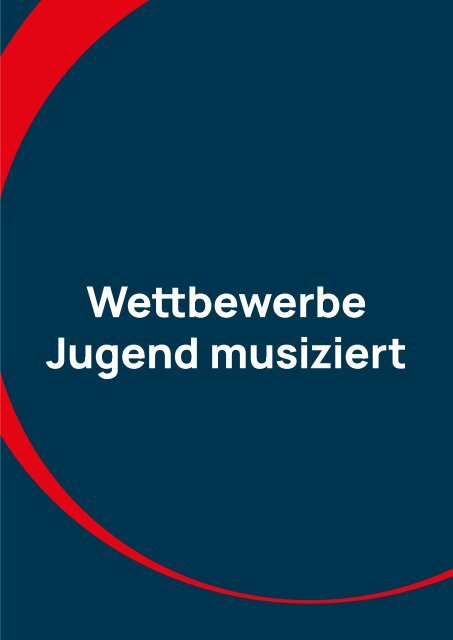 Deutscher Musikrat - Programmbuch Bundeswettbewerb Jugend musiziert 2022 