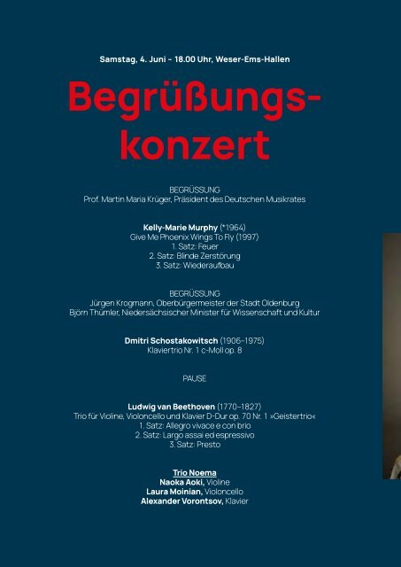 Deutscher Musikrat - Programmbuch Bundeswettbewerb Jugend musiziert 2022 