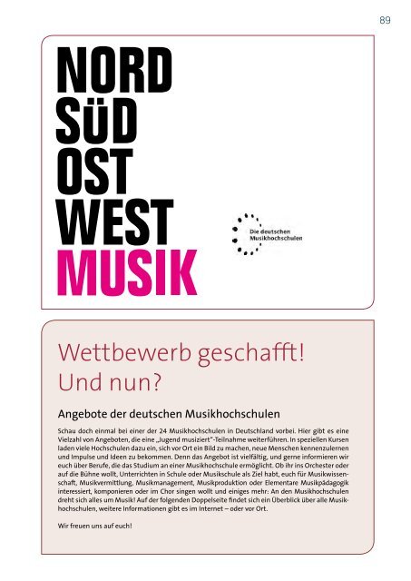 Deutscher Musikrat - Programmbuch Bundeswettbewerb Jugend musiziert 2022 