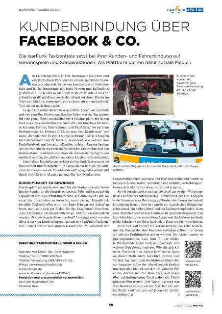 Taxi Times München - 2. Quartal 2022
