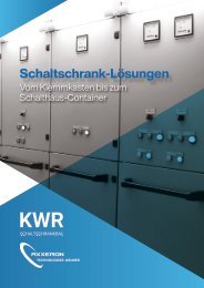 KWR Schaltschrankbau - Produkte und Leistungen