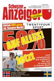 Schwyzer Anzeiger – Woche 22 – 3. Juni 2022