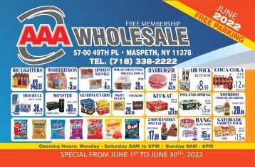 AAA Wholesale JUNE 2022-NY