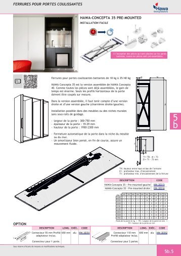 HAWA-Concepta 35 Pre-mounted_fr