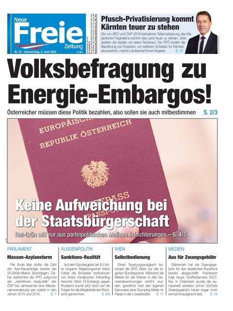 Volksbefragung zu Energie-Embargos!
