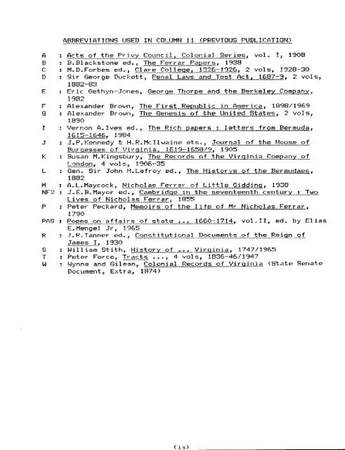 The Ferrar papers, 1590-1790, in Magdalene College ... - Microform