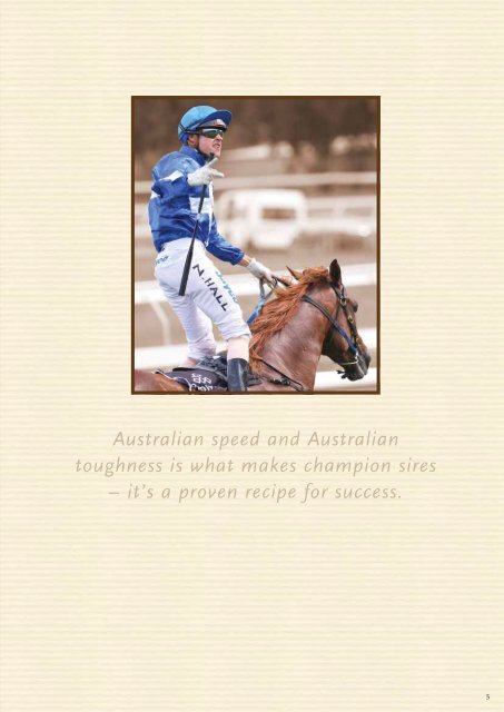 A Champion 2YO Sire. Proven source of Gr 1 winning ... - Widden Stud