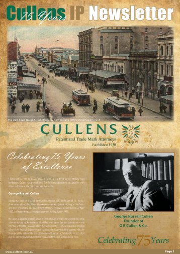 Newsletter 5 - Cullens Patent and Trade Mark Attorneys