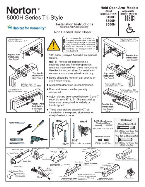 Tri-Style 8000H Series - ASSA ABLOY Door Security Solutions ...