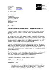 18 October 2006 Mr D Tristram Headteacher The ... - Ofsted