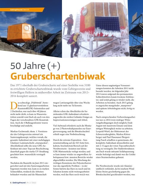 Gebirgsfreund Nr. 2/2022