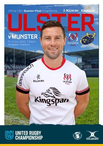 Ulster Rugby Match Day Programme - URC Quarter-Final - v Munster