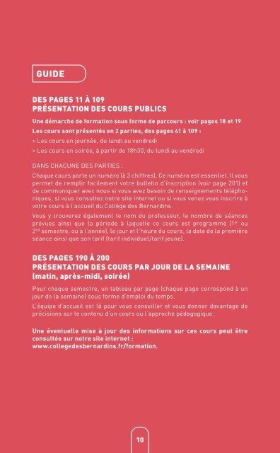 Brochure Cours publics 2022-2023