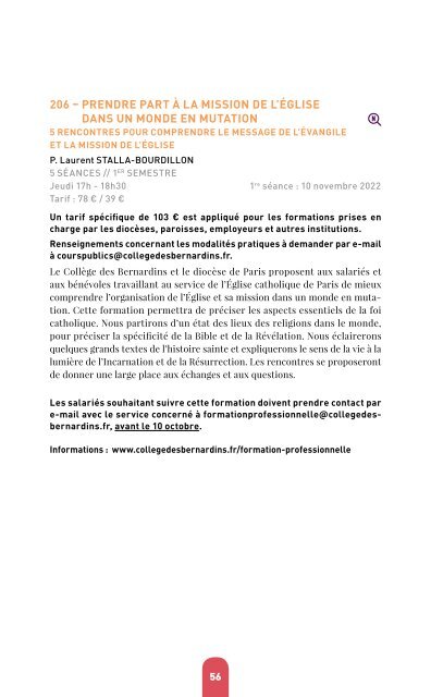 Brochure Cours publics 2022-2023