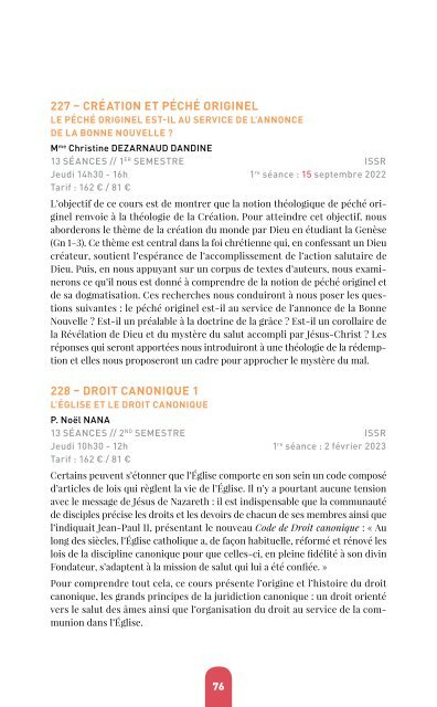 Brochure Cours publics 2022-2023