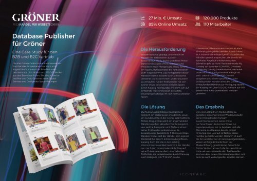 Case Study Groener - Database Publishing by ICONPARC