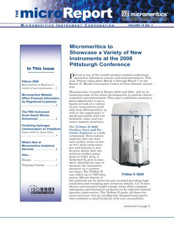 Micromeritics Tristar 3000