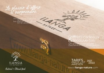 ILANGA Nature - Tarifs Coffrets