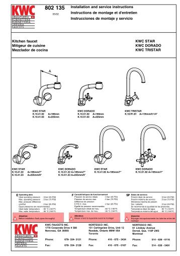 Kitchen faucet Mitigeur de cuisine Mezclador de cocina KWC STAR ...